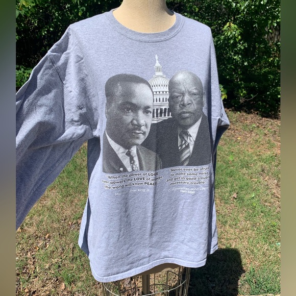 Long Sleeve MLK & John Lewis Inspiration Shirt - Picture 3 of 16